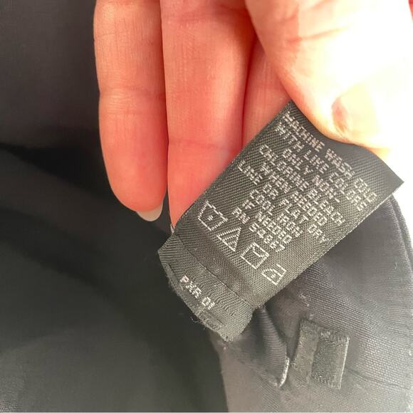 Y2K VTG Express Black Strapless Dress with slit size 2 - Picture 6 of 6